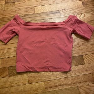 Pink/coral Crop Top